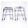 New design deluxe two button folding white orthopedic moving walker