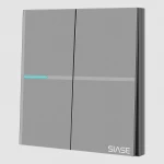 New Design Hotel Luxurious Big Button Electrical dp 2 Gang Wall Switches