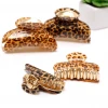 New design plastic acrylic Leopard print Hair claw clip For Girls New Head clip