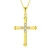 Import New Fashion  Zircon Cross Pendant Link Chain Jewelry Gold Color AAA CZ Pendant Necklace from China