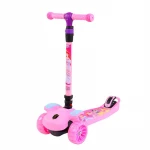 New model CE kids kick foot scooter for sale / children 3 PU wheels scooter baby mini scooter with led light