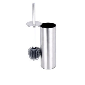 New modern stainless steel toilet brush and holder with TPR brush