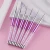 New OEM & ODM 5/7/9/11/15/20mm Nail Art Brushes With Purple  Painted Stripes Nail Brushing