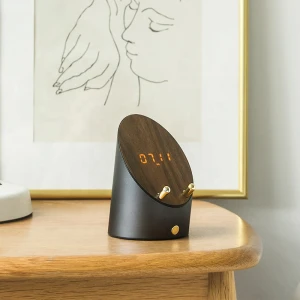 New Product Creative Alarm Clock Wireless Smart Speaker T600 Induction Clock Bluetooth Speaker Phone Holder