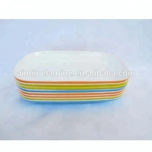 New products Divided Rectangle Melamine Plate