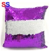New Sequined Magic Color Sublimation Pillow Case 40*40CM Customized Reversible Sequin Home Decor Bling Throw Cushion Cover