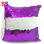 New Sequined Magic Color Sublimation Pillow Case 40*40CM Customized Reversible Sequin Home Decor Bling Throw Cushion Cover