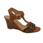 New Simple Wedges Ladies Sandals Summer Buckle Open Toe Women Shoes