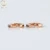 Import New Trendy Design Black Moissanite Diamond Solid Rose Gold Dainty Hoop Earrings, Black Moissanite Huggie Earrings from China