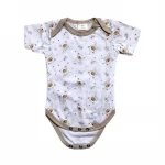 Newborn clothing printed short sleeve baby Jumpsuit 3 sizes 0-9 months climbing clothing newborn cotton vest climbing clothing