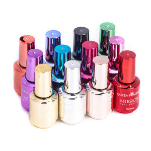 Newby brand nail art gel mirror effect colors custom logo nail polish