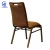 Import Newest Luxury hotel furniture, European Style Brown Indoor Steel Dining Chair from China