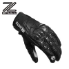 Newest Premium Leather Racing Gloves Carbon fiber Protective Night Reflective Durable Motorbike Motocross Sports Gear Gloves