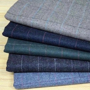 NEWEST  Wool Polyester tweed fabrics for jacket