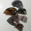 Nice natural hand carved various shapes crystal crafts carving fluorite bowl for healing fluorite bowl for decoration