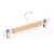 Import Nice quality Non-slip steel grip clips Wooden Hangers with Cushioned clamps for hanging pants skirt from China