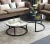 Import Nordic marble high and low round coffee table modern combination living room furniture from China