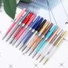 Novelty Luxury Rose Gold Pen Assortment Wedding Bling Pearl Crystal Diamond Ball Point Pen Without Clip