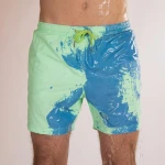 NS033 2021 summer plus size warmth discoloration in water men swim beach shorts men shorts