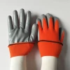Nylon safety gel gloves/mittens with nitrile dipped nitrile gloves chinese