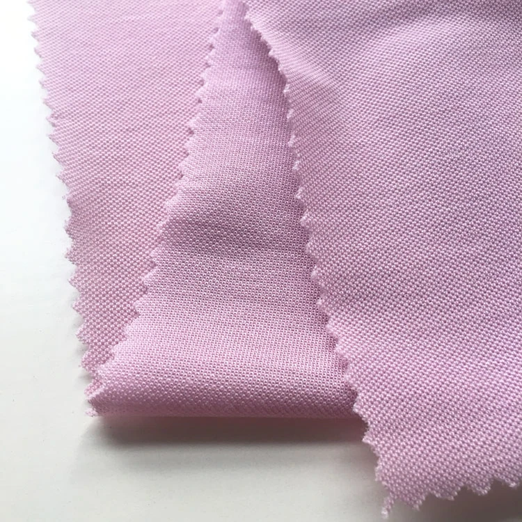 Oeko-Tex Standard 100 rayon nylon plain dyed pink jersey knit fabric