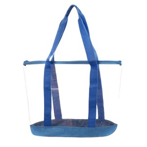 OEM Hot selling Wholesale Clear PVC Transparent Handbag Large Capacity Beach Bag Custom Logo Shopping Bag