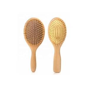 OEM Manufacturer Portable Small wood pin beech wood massage hair Brush with wood pin