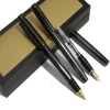 OEM Quality metallic pen brass fountain & roller pen with gift box