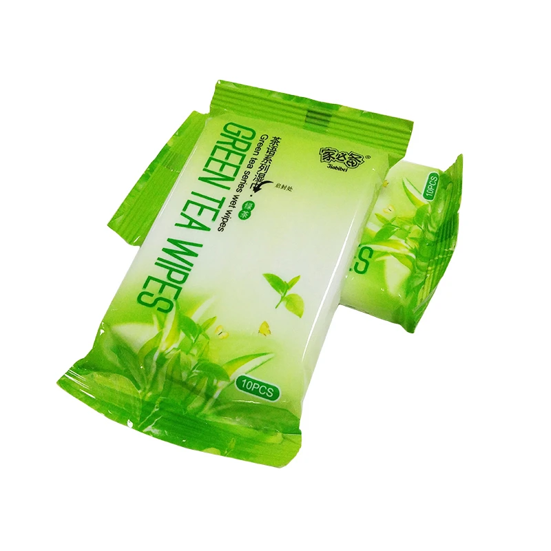 Organic refreshing ant-sweat wet facial towelettes wet wipes for lady