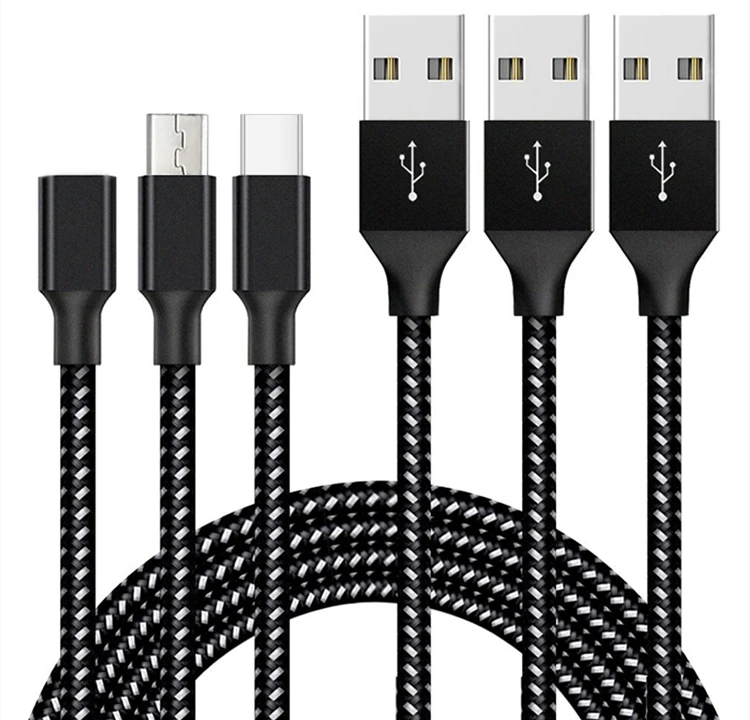 original 2A Nylon Braided mobile phone charger micro usb cable