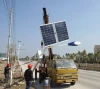 outdoor 6m 8m 10meter steel hot dip galvanized single arm solar energy power street lamp pole