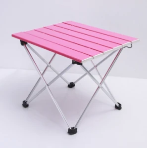 Outdoor aluminum folding table camping portable barbecue portable multi-function ultra light mini picnic table wholesale