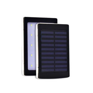 Outdoor portable with LED lights solar power bank light 10000mah solar chargers small power banks OEM
