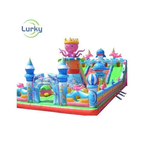 Buy Outdoor Pvc Inflatable Fun City Cartoon Theme Inflatable Combo ...