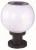 Import Outdoor Solar LED Ball Gate Light Solar Powered Pillar Light With Ball Feature (JL-6201) from China