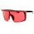 Import Oversized Sunglasses Women Steampunk Mirror Sports Eyewear Black Yellow Pink Red Color Sunglasses from China