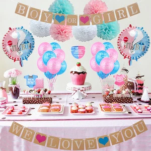 Party kid Supplies Set Event Party Supplies Happy birthday sets Kids Birthday Party Supply Set Gender Reveal Balloon