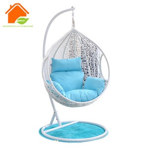 Patio Comfort Rattan Swing Set 1 Egg Chair