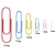 Import 100pcs/bag Colorful Officemate Vinyl Coated Paper Clips Shape 28mm Office Clip Can Choose Color from China