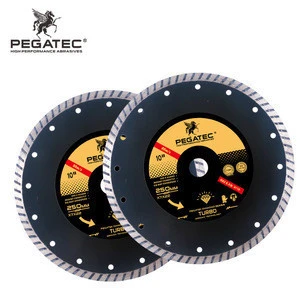 PEGATEC 250mm 10inch diamond saw blades for concrete cuttee armad marble tile cutter