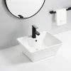 Personalise hotel countertop wash basins bathroom ceramic sink counter top solid surface hand wash basin