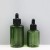 Import Pet Dark Green Plastic Dropper Essential Oil Cosmetic Bottle from China