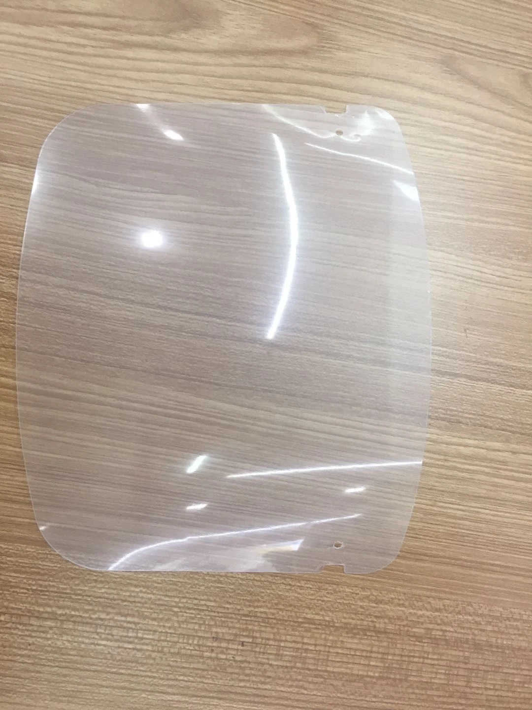 PET Flexible Clear Transparent with holder Plastic Anti-fog plastic sheets for face shield