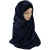 Import Plain color custom satin silk hijab head scarf with logo print from China
