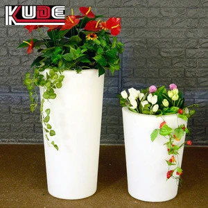 plastic indoor and outdoor led flower pot led garden pot china supply