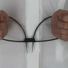 Plastic Police Handcuffs Double Flex Cuff Disposable Handcuffs