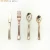 Plastic Rose Gold Coated Cutlery Set Disposable Flatware