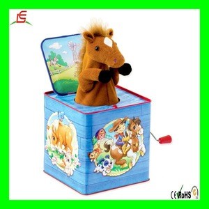 Plush animal toy kangaroo custom Jack in the box