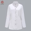 Popline polyester  rayon tunic nurse hospital uniform white