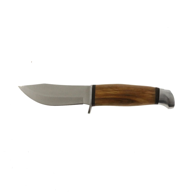Popular design wooden handle with best quality SS blade outdoor hunting camping knife